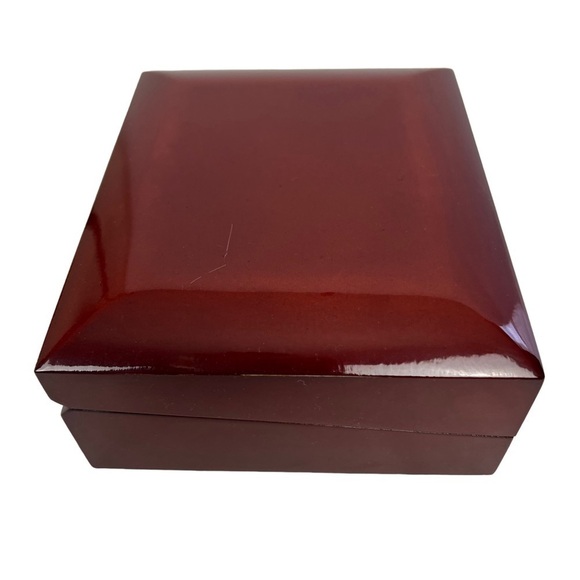 Rosewood Jewelry Box Made By Nobel Measures 6x5x2.75” Ivory Compartment Clean! - Picture 7 of 10